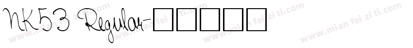 NK53 Regular字体转换